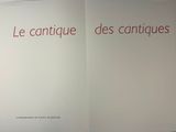 a picture of a book with the title le cantiqueque des cantuques