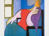 an image of a painting of a woman sitting in a chair