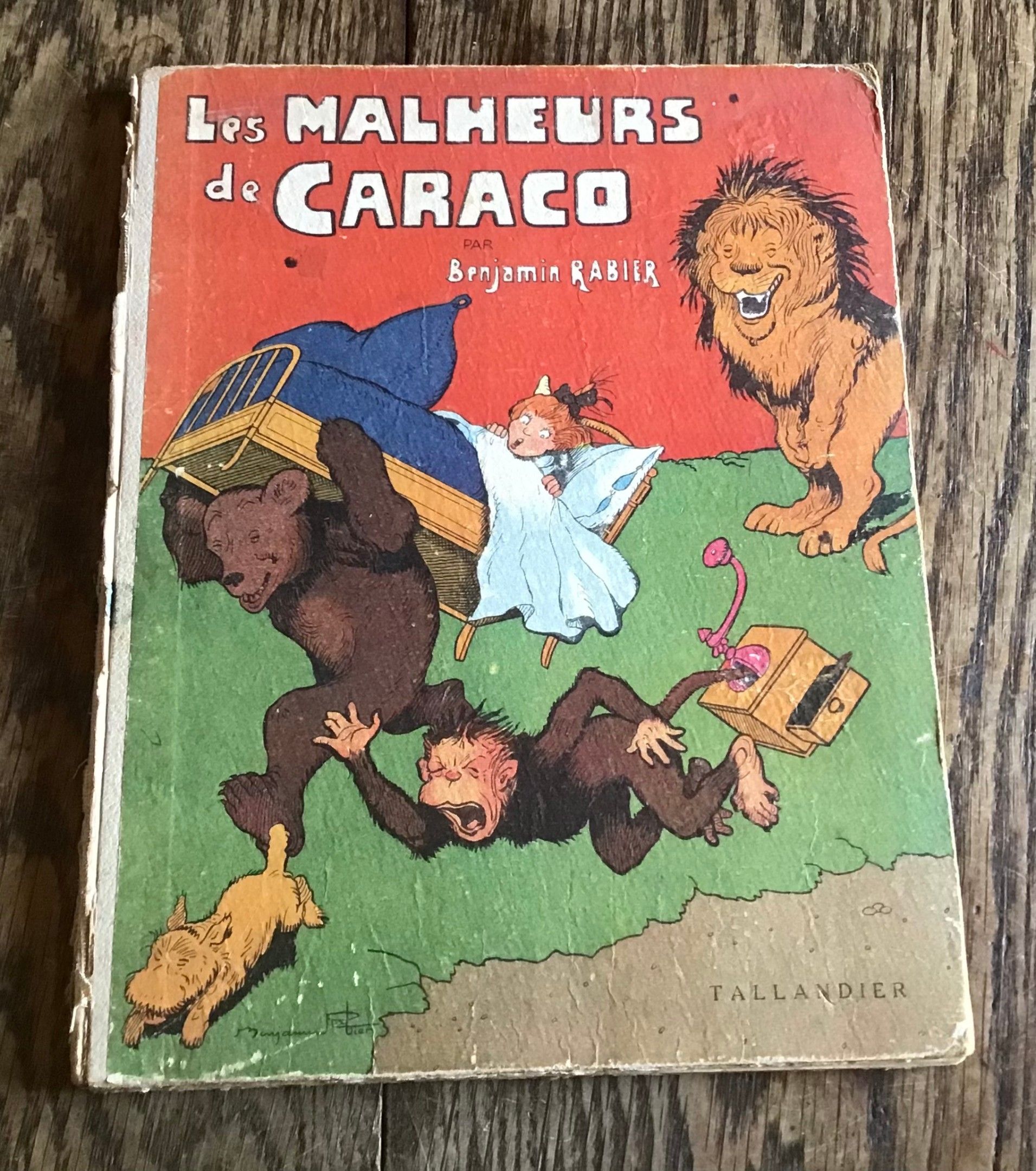 Benjamin Rabier Les Malheurs de Caraco 1932 chez Tallandier État d’usage