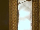 a mirror that is sitting on a table