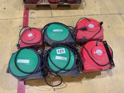 many different types of electrical equipment on the floor