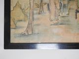 a picture of a painting on the wall of a room