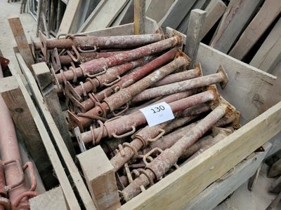 a lot of old rusty tools in a wooden box