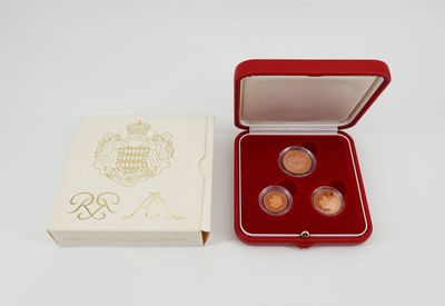 MONACO Coffret 1c, 2c et 5c d'Euro
