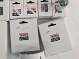 several boxes of different sizes and sizes of holes are stacked on top of each other