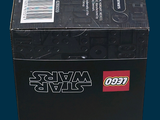 a black box with a lego star wars logo on it