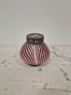 Dans le goût de Loetz Pot-pourri en verre soufflé à décor ma… - Photo 1