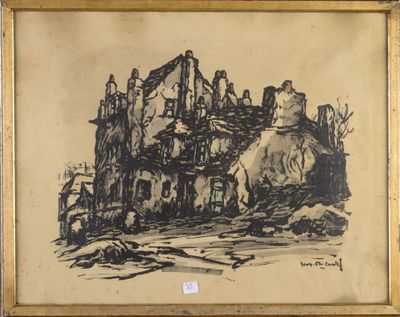 an image of a picture of a drawing of a castle