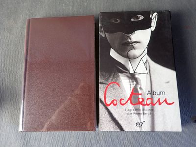 un livre sur la couverture duquel figure la photo d'un homme portant un masque