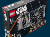 a box with a lego star wars set inside of it