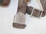 a close up of a belt that has a buckle on it