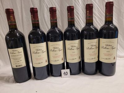 6 bouteilles CHÂTEAU BELLEVUE FIGEAC 2022 SAINT EMILION GRAN…