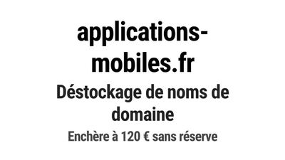 Nom de domaine applications-mobiles.
