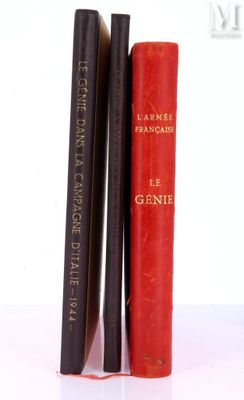 [MILITARIA] Réunion de trois ouvrages sur le Génie.