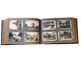 an open book with pictures of people on it