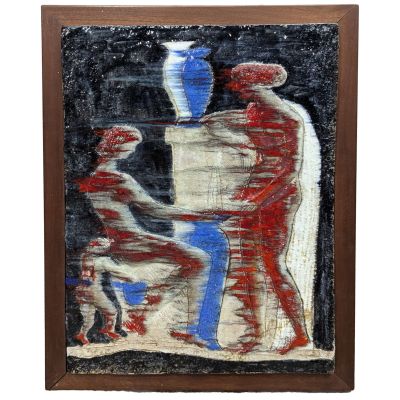 une image d'un tableau représentant un homme et une femme