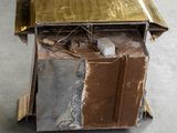 a metal box that has some kind of thing inside of it
