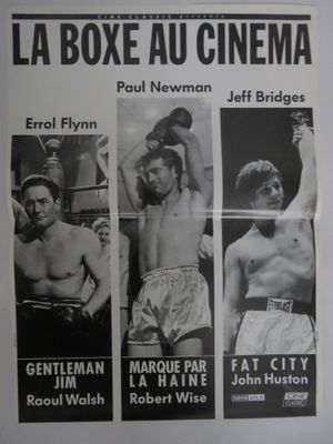 une photo en noir et blanc d'une affiche de cinéma
