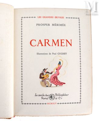 an open book with a picture of a man and a woman on it