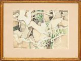 painting of a painting of a bunch of objects in a gold frame