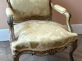 a chair that is sitting on the floor in a room