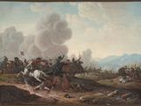 an image of a painting of a group of men riding horses