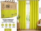 lot de 4 rideaux jaunes jaunes jaunes jaunes jaune jaune jaune jaune jaune jaune
