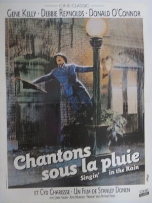 une affiche de film mettant en scène une femme en robe bleue