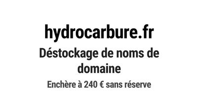 Nom de domaine hydrocarbure.fr.