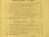 an old book with a list of items on it in french