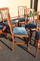 Suite de six chaises dite à la cathédrale en acajou et placa… (photo 5)