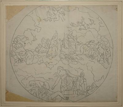 ANDRIEU Pierre, attribué à, La Paix vient consoler les homme…