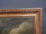 a picture of a painting of a boat in a body of water