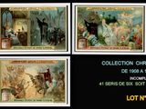 four different images of a series of cards with a picture of a man on a horse