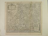 une grande carte ancienne du comté de Somerset, en Angleterre