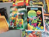 a lot of comic books on the table
