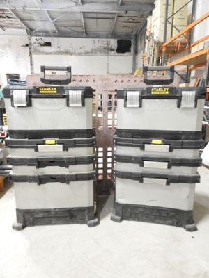 two boxes that are stacked on top of each other in a warehouse