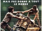 Affiche française du film « Tropie », représentant deux hommes en train de travailler sur un véhicule