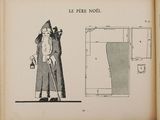 a book with a drawing of a man in a hat and coat
