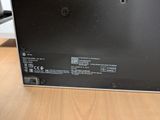 a close up of the back of a laptop on a table