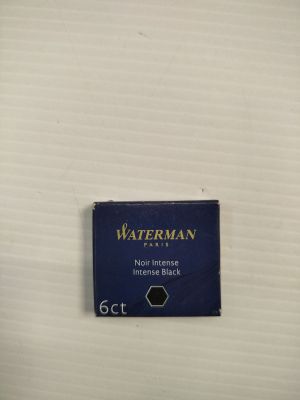 WATERMAN - 6 cartouches d'encre - Noir Intense - Format Inte…