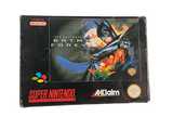 une vieille boîte de jeu Nintendo Super Nintendo sur laquelle figure le personnage de Batman