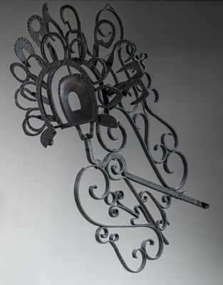 a clock that is hanging on the wall in the room
