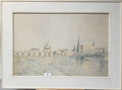 a picture of a picture of a painting on a easel