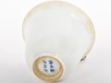 chinese porcelain vase with blue and white decoration on a white background