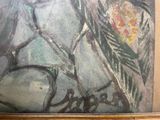 a picture of a painting on the wall of a room