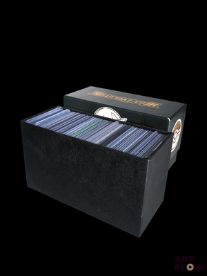 a black box that has a bunch of cds in it