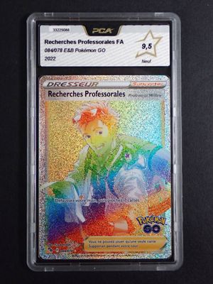 a close up of a card in a plastic case on a table