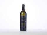 the bottle of wine is sitting on the table with a white background