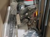 a cardboard box filled with various items in it